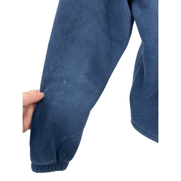 Columbia Mens Navy Blue Full-Zip Fleece Jacket Size L Lightweight Warm Outerwear - Picture 9 of 15